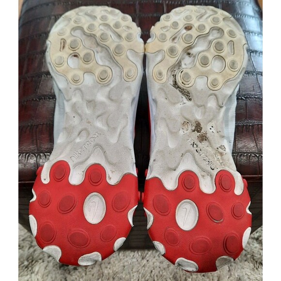 SIZE 10.5  Nike React Element 55 White University Red BQ6167-102 - Picture 8 of 10